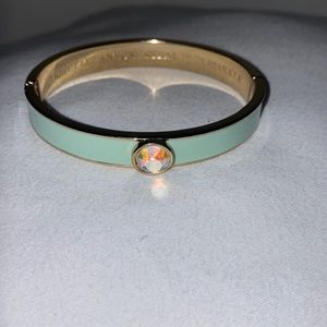 Tiffany Blue Clasp/ Bangle Bracelet with Gem